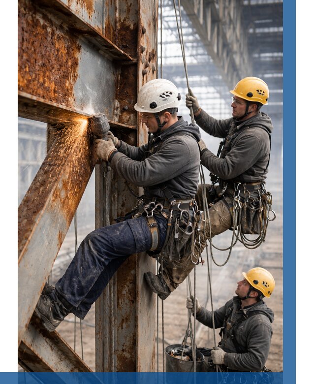 Зачистка металла от ржавчины в Шебекине от 356 р. | ВЫСОТНИК-Шбк