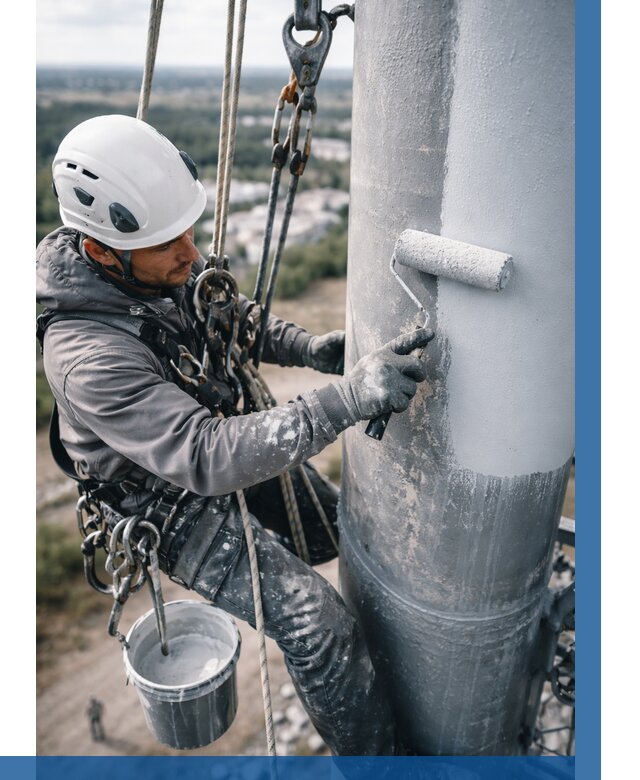 Покраска мачт связи под ключ в Шебекине от 865 р. | ВЫСОТНИК-Шбк