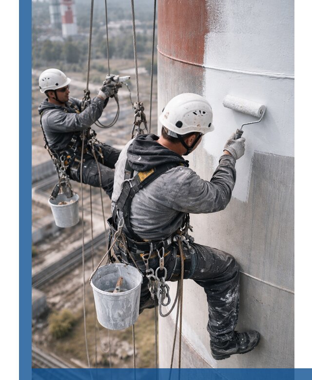 Покраска дымовых труб в Шебекине: антикоррозийная защита и восстановление