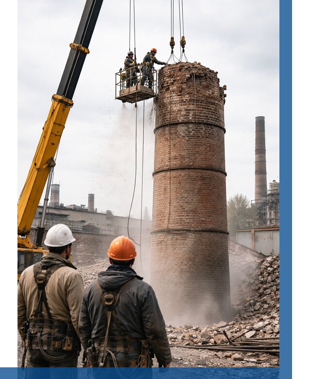 Демонтаж дымовой трубы в Шебекине от 91629 р. | ВЫСОТНИК-Шбк, смета