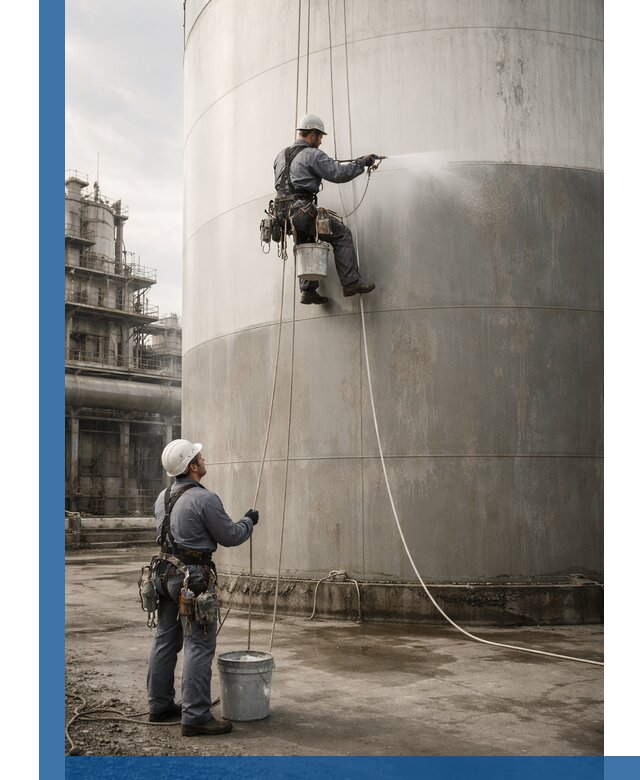 Покраска стальных резервуаров и емкостей в Шебекине профессионально