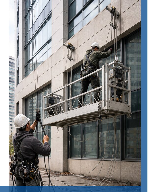 Монтаж и подъем фасадной люльки в Шебекине от 12217 р. | ВЫСОТНИК-Шбк