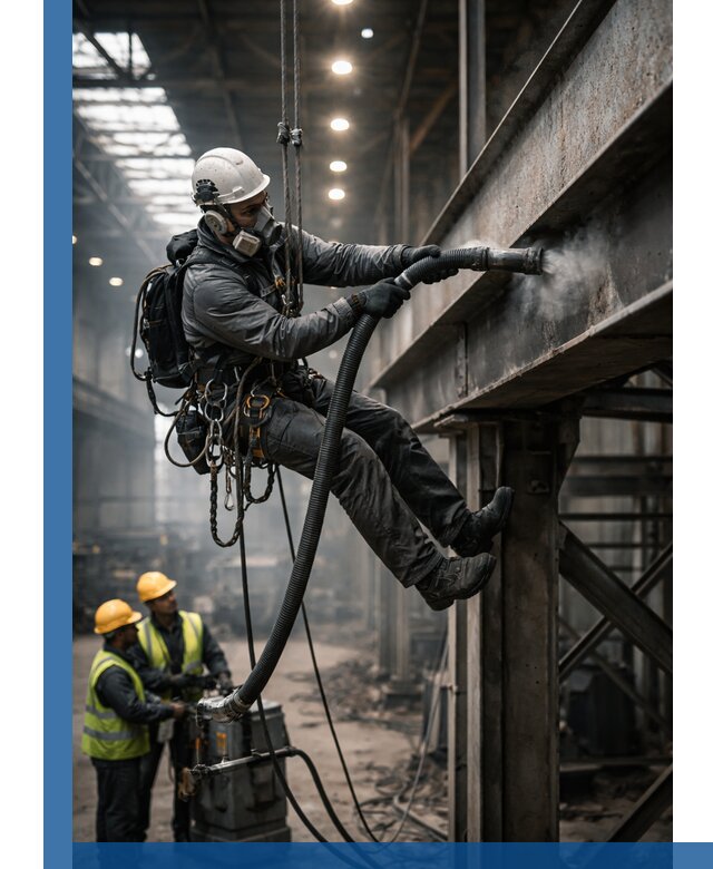 Обеспыливание конструкций в цехах промышленного производства в Шебекине