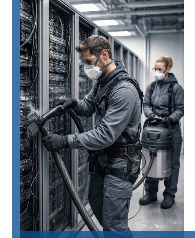 Обеспыливание серверной комнаты в Шебекине, профессиональная очистка