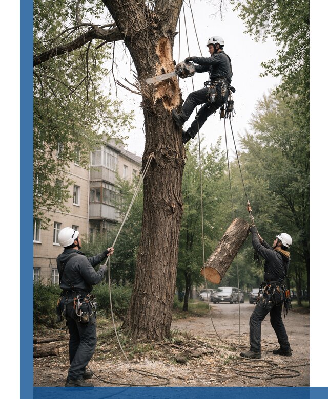 Срочное удаление аварийных деревьев в Шебекине с гарантией безопасности