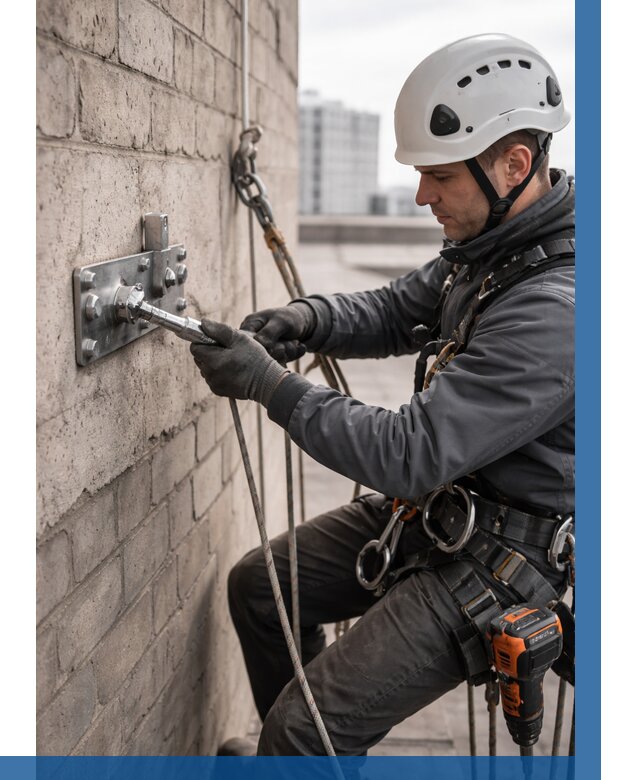 Установка анкерных точек в Шебекине от 3563 р. | ВЫСОТНИК-Шбк