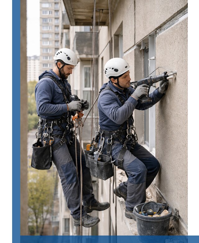 Промышленные альпинисты высотные работы и монтаж в Шебекине